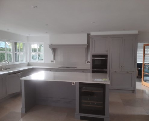 Allsopp and Morgan Painting and Decorating Services image of kitchen completed by Lincoln and Peter