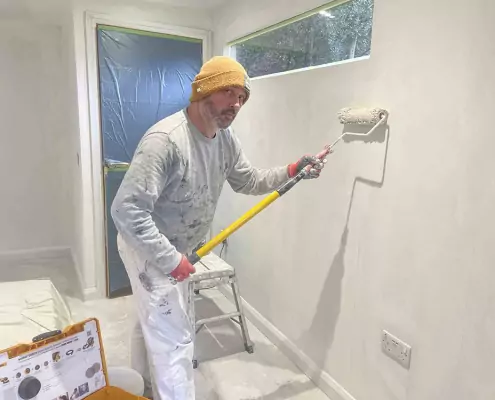 Allsopp and Morgan Painting and Decorating Services image of Lincoln at work