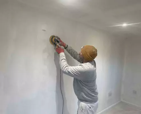 Wall sanding services from Allsopp and Morgan